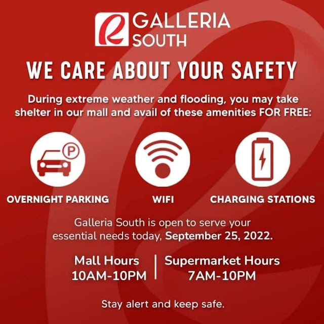 Public Service for Typhoon Karding Noru by Robinsons Malls